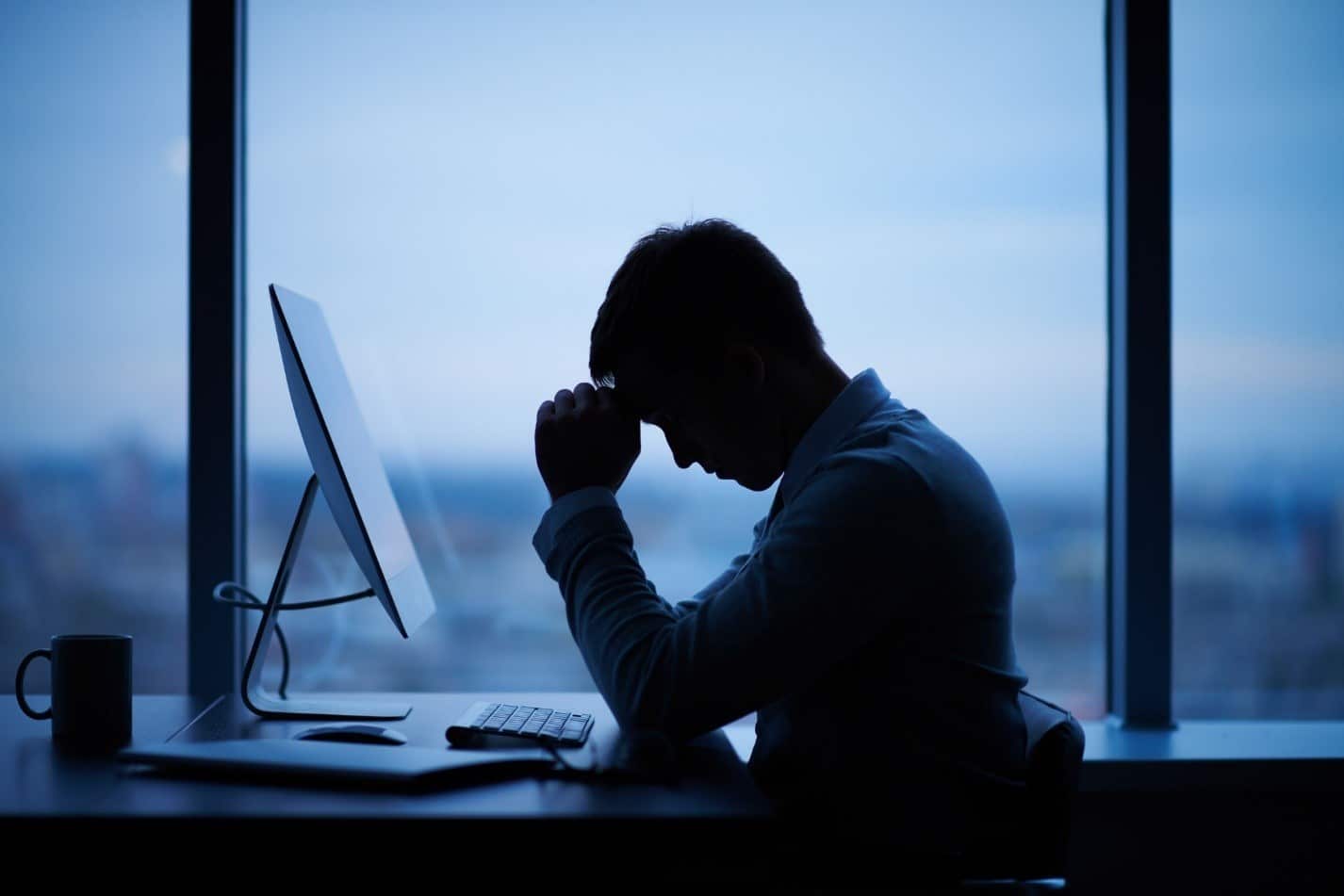 Changes in body language and decision-making skills are common signs of depression at work.