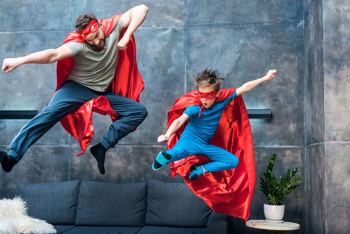 a dad is managing a recovery while parenting his son with a purposeful act.